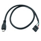 SYSTEM-S USB 2.0 Kabel 50 cm Micro B Stecker zu 9 Pin Dupont Buchse 9Pin Buchse