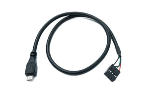 SYSTEM-S USB 2.0 Kabel 50 cm Micro B Stecker zu 9 Pin Dupont Buchse 9Pin Buchse