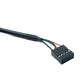 SYSTEM-S USB 2.0 Kabel 50 cm Micro B Stecker zu 9 Pin Dupont Buchse 9Pin Buchse