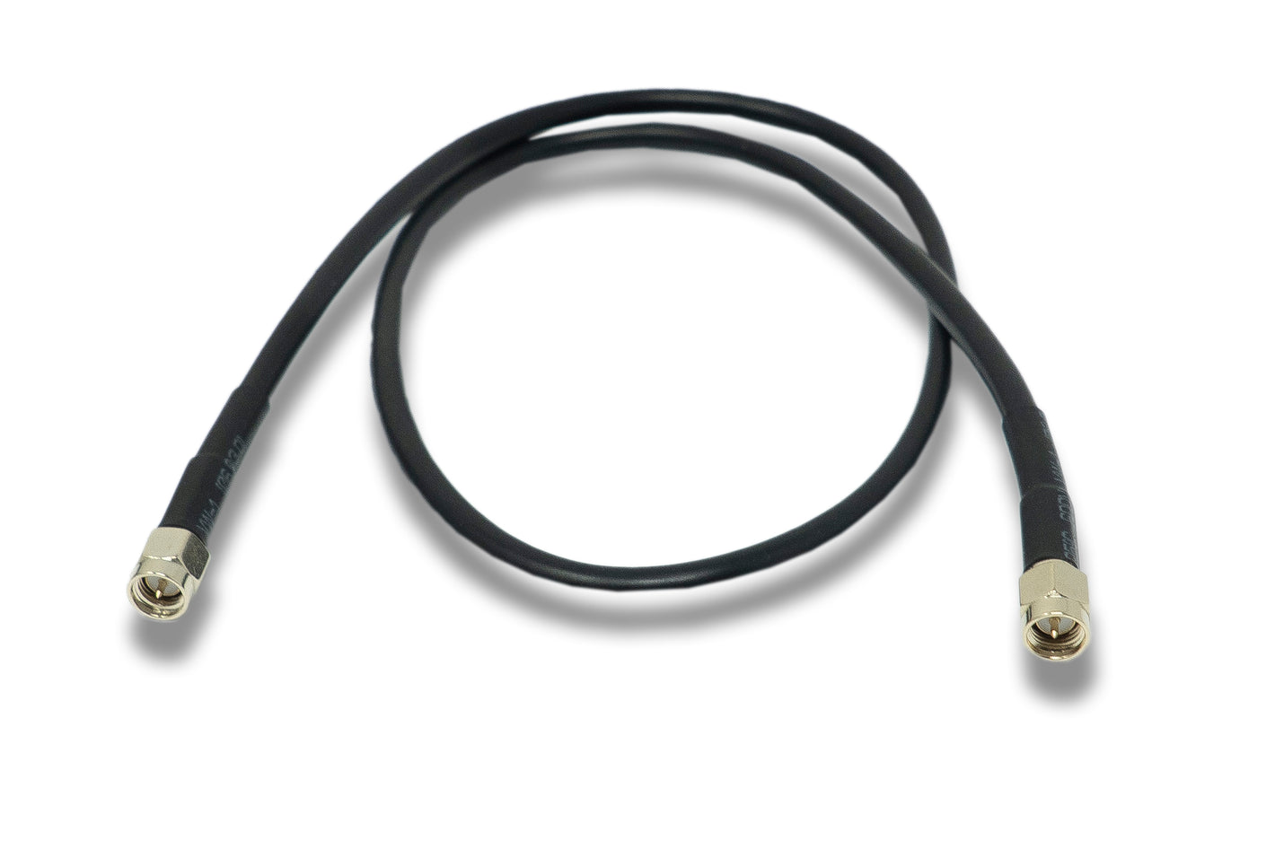 SYSTEM-S Koaxial Kabel 60 cm RG58 Stecker zu Stecker RG58C/U SMA