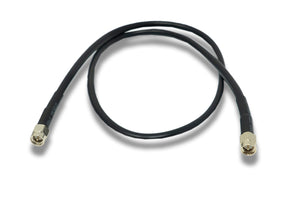 SYSTEM-S Koaxial Kabel 60 cm RG58 Stecker zu Stecker RG58C/U SMA