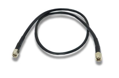 SYSTEM-S Koaxial Kabel 60 cm RG58 Stecker zu Stecker RG58C/U SMA