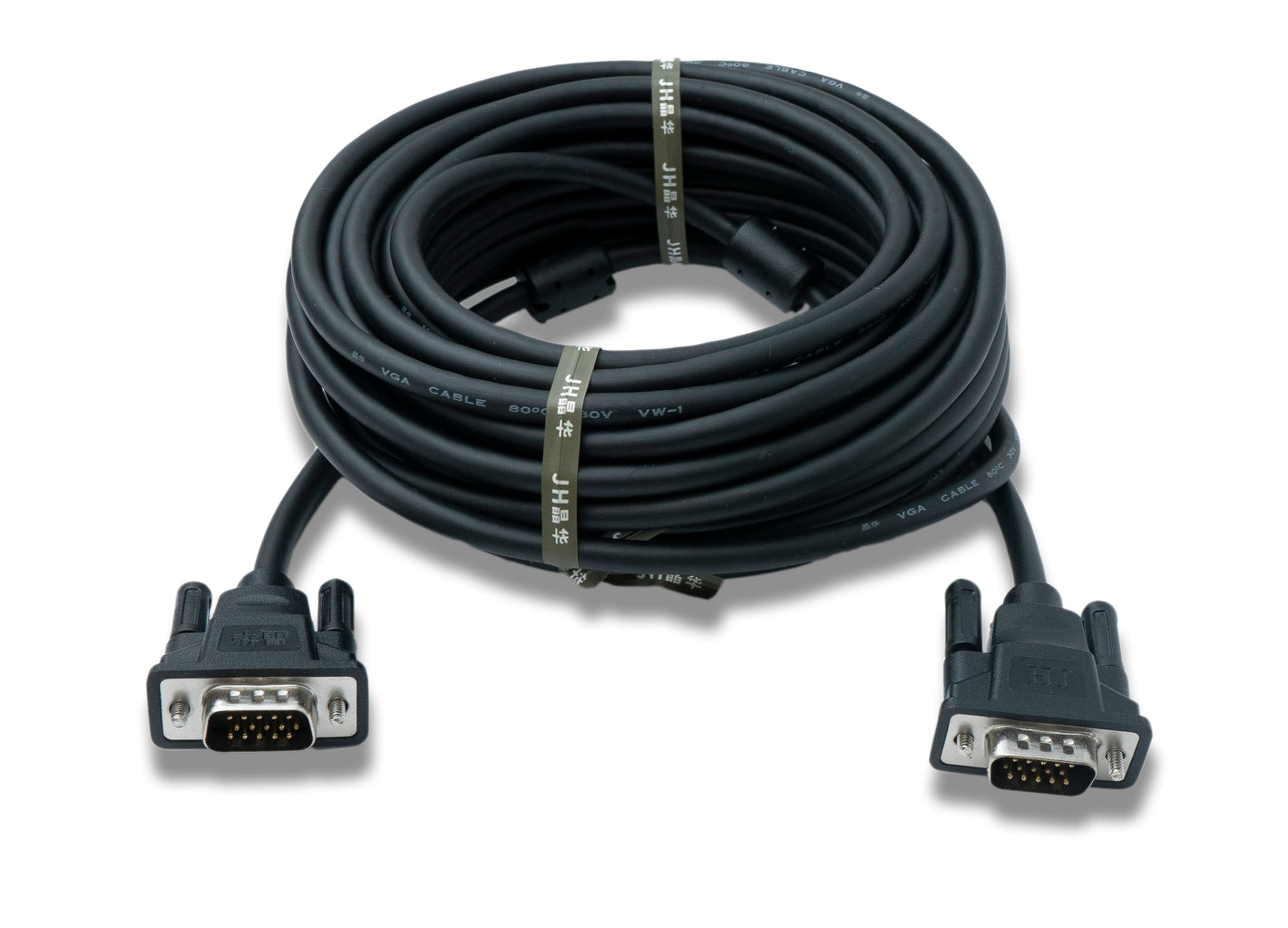 SYSTEM-S VGA Kabel 10 m HD15 Stecker zu Stecker Panel Mount Schraube DSub 15pin Adapter