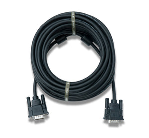 SYSTEM-S VGA Kabel 10 m HD15 Stecker zu Stecker Panel Mount Schraube DSub 15pin Adapter