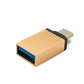 Adaptateur SYSTEM-S USB 3.1 type C mâle vers 3.0 A femelle 5 Gbit/s en rose jaune