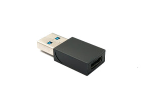 SYSTEM-S USB 3.1 adapter type C female to 3.0 A male 5 Gbit/s 100W in black