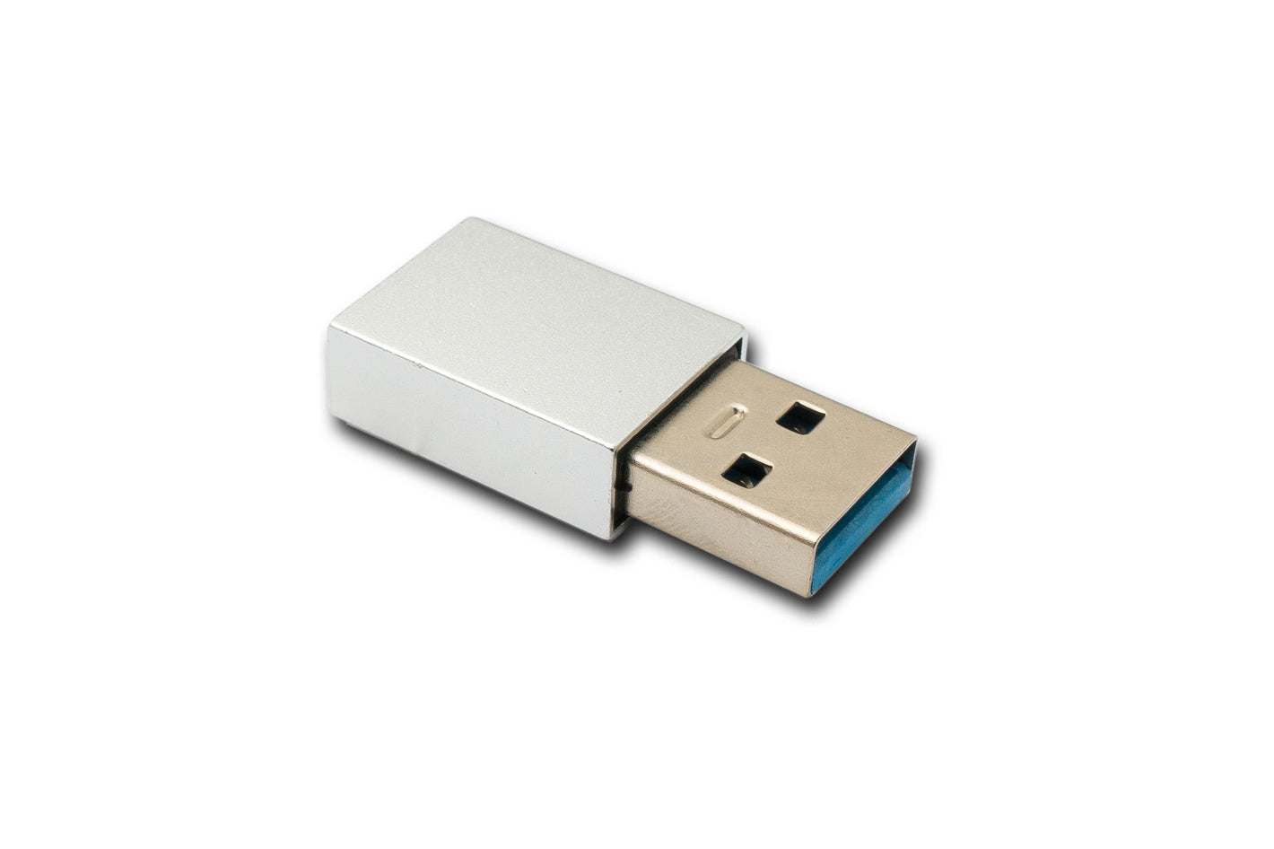 SYSTEM-S USB 3.1 Adapter Typ C Buchse zu 3.0 A Stecker 5 Gbit/s 100W in Anthrazit