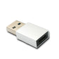 SYSTEM-S USB 3.1 Adapter Typ C Buchse zu 3.0 A Stecker 5 Gbit/s 100W in Anthrazit