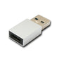 SYSTEM-S USB 3.1 Adapter Typ C Buchse zu 3.0 A Stecker 5 Gbit/s 100W in Anthrazit