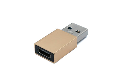 SYSTEM-S USB 3.1 adapter type C female to 3.0 A male 5 Gbit/s 100W in pink yellow