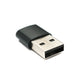 Adaptateur SYSTEM-S USB 3.1 type C femelle vers 2.0 type A mâle en noir