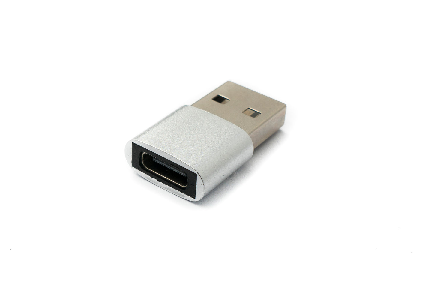 SYSTEM-S USB 3.1 adapter type C socket to 2.0 type A plug in anthracite