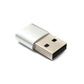 SYSTEM-S USB 3.1 Adapter Typ C Buchse zu 2.0 Typ A Stecker in Anthrazit