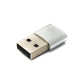 Adaptateur SYSTEM-S USB 3.1 type C femelle vers 2.0 type A mâle en anthracite