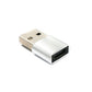 SYSTEM-S USB 3.1 Adapter Typ C Buchse zu 2.0 Typ A Stecker in Anthrazit