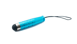 SYSTEM-S Mini Stylus Touch Pen kapazitiver Bildschirm Eingabe Stift in Hellblau für Smartphone Tablet