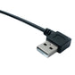 SYSTEM-S USB 2.0 Kabel 20 cm Micro B Stecker zu Typ A Stecker Right Angled Winkel
