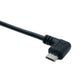 SYSTEM-S USB 2.0 Kabel 20 cm Micro B Stecker zu Typ A Stecker Right Angled Winkel