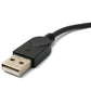 Cable USB 2.0 SYSTEM-S de 30 cm adaptador mini B hembra a tipo A macho en color negro