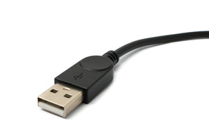 SYSTEM-S USB 2.0 cable 30 cm Mini B socket to Type A plug adapter in black