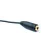 SYSTEM-S Audio Kabel 20 cm Stereo AUX Klinke 3,5 mm Stecker zu Buchse Winkel in Schwarz