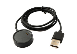 Cable USB 2.0 Estación de carga de 100 cm para smartwatch Realme Watch RMA161 en color negro