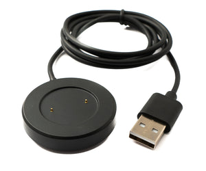 SYSTEM-S USB 2.0 Kabel 100 cm Ladestation für Realme Watch S RMA207 Smartwatch in Schwarz