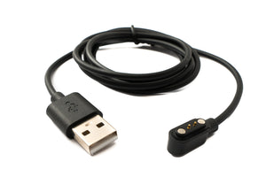 SYSTEM-S USB 2.0 Kabel 100 cm Ladekabel für Realme TechLife DIZO Watch2 in Schwarz