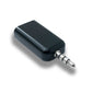 SYSTEM-S Audio USB Adapter 3,5 mm Klinke Stecker zu 2.0 Typ A Buchse AUX Kabel in Schwarz