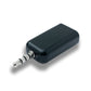 SYSTEM-S Audio USB Adapter 3,5 mm Klinke Stecker zu 2.0 Typ A Buchse AUX Kabel in Schwarz
