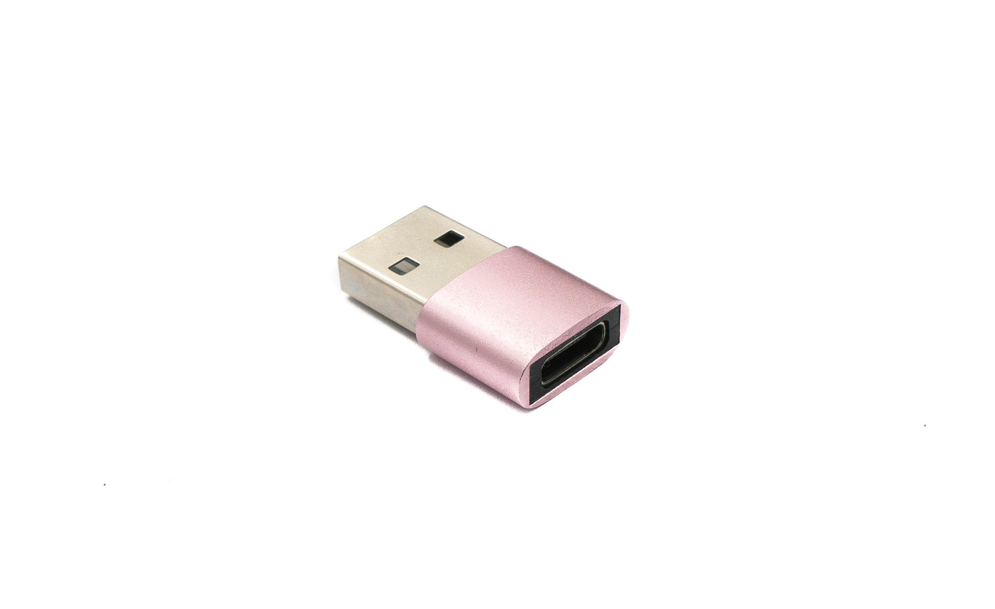 SYSTEM-S USB 3.1 Adapter Typ C Buchse zu 2.0 Typ A Stecker in Pink