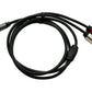 SYSTEM-S Audio Cinch 2 RCA cable 100 cm plug to AUX jack 3.5 mm 3-pin plug adapter