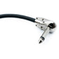 SYSTEM-S audio jack cable 15 cm AUX 6.35 mm 2-pin male to male angle adapter