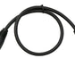 SYSTEM-S Audio XLR Kabel 50 cm 5 polig Stecker zu 3 polig Buchse Adapter in Schwarz