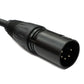 SYSTEM-S Audio XLR Kabel 50 cm 5 polig Stecker zu 3 polig Buchse Adapter in Schwarz