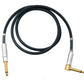 SYSTEM-S audio jack cable 100 cm 6.35 mm 2-pin male to male kink protection angle AUX adapter