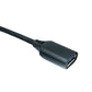 SYSTEM-S USB 3.0 Kabel 5 m Typ A Stecker zu Buchse geflochten 5 Gbit/s Adapter in Schwarz