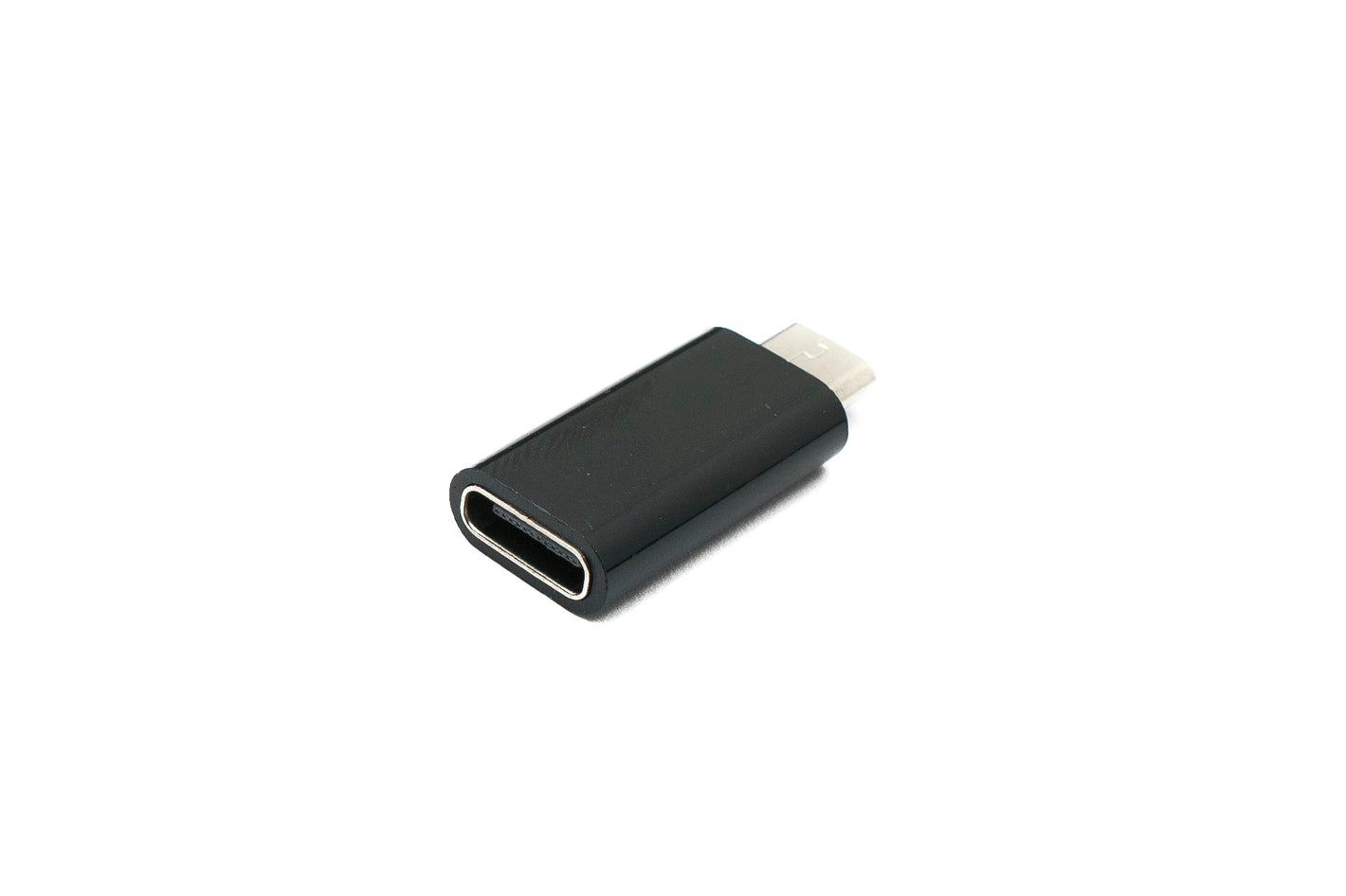 SYSTEM-S USB 3.1 adapter type C female to 2.0 Micro B male in black