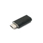 Adaptateur SYSTEM-S USB 3.1 type C femelle vers 2.0 Micro B mâle en noir