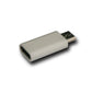 SYSTEM-S USB 3.1 adapter type C female to 2.0 Micro B male in white