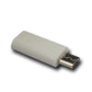 Adaptateur SYSTEM-S USB 3.1 type C femelle vers 2.0 Micro B mâle en blanc