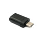 Adaptateur SYSTEM-S USB 3.1 type C mâle vers boucle femelle 3.0 type A en noir