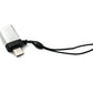 SYSTEM-S USB 3.1 adapter type C plug to 3.0 type A socket loop in anthracite