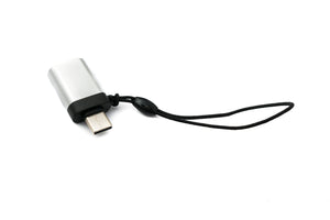 SYSTEM-S USB 3.1 adapter type C plug to 3.0 type A socket loop in anthracite