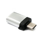 SYSTEM-S USB 3.1 adapter type C plug to 3.0 type A socket loop in anthracite