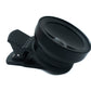 SYSTEM-S Makro Linse 0,45x Zoom Close Up Filter Kit mit Clip Beutel in Schwarz