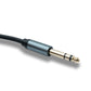 SYSTEM-S Audio Klinke Kabel 5 m AUX 6,35 mm 3 polig TRS Stecker zu Stecker Adapter