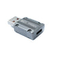 SYSTEM-S USB 3.1 Gen 2 Adapter Typ A Stecker zu Typ C Buchse Kabel in Grau 20A 100W