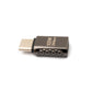 USB 3.2 Gen 2 adapter type C male to female cable in gray