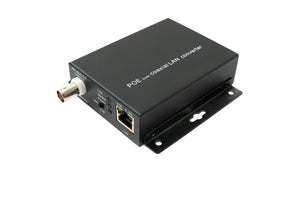 SYSTEM-S 75 Ohm IP Extender Set LAN RJ45 zu BNC Koaxialkabel in Schwarz